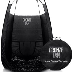 SOLD-Black Pop-Up Tanning Tent